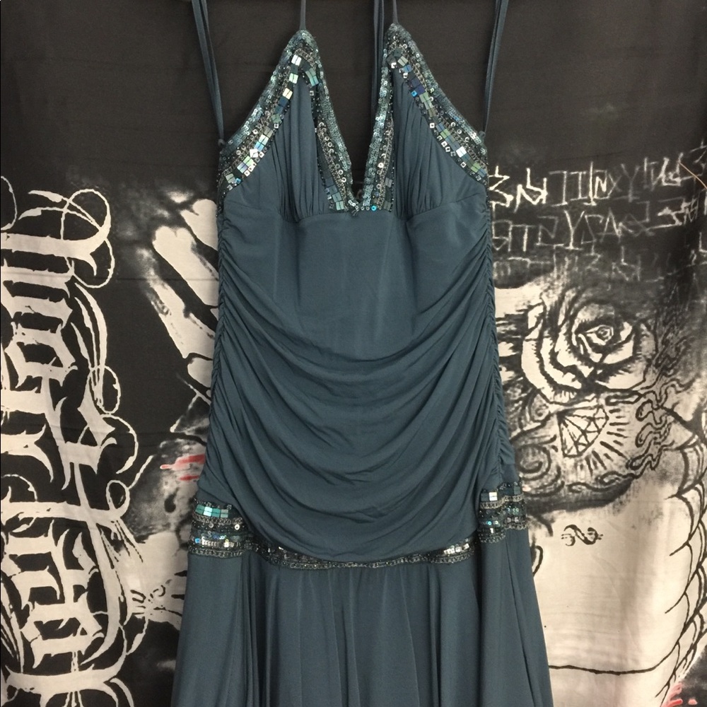 Embellished Blue Dress